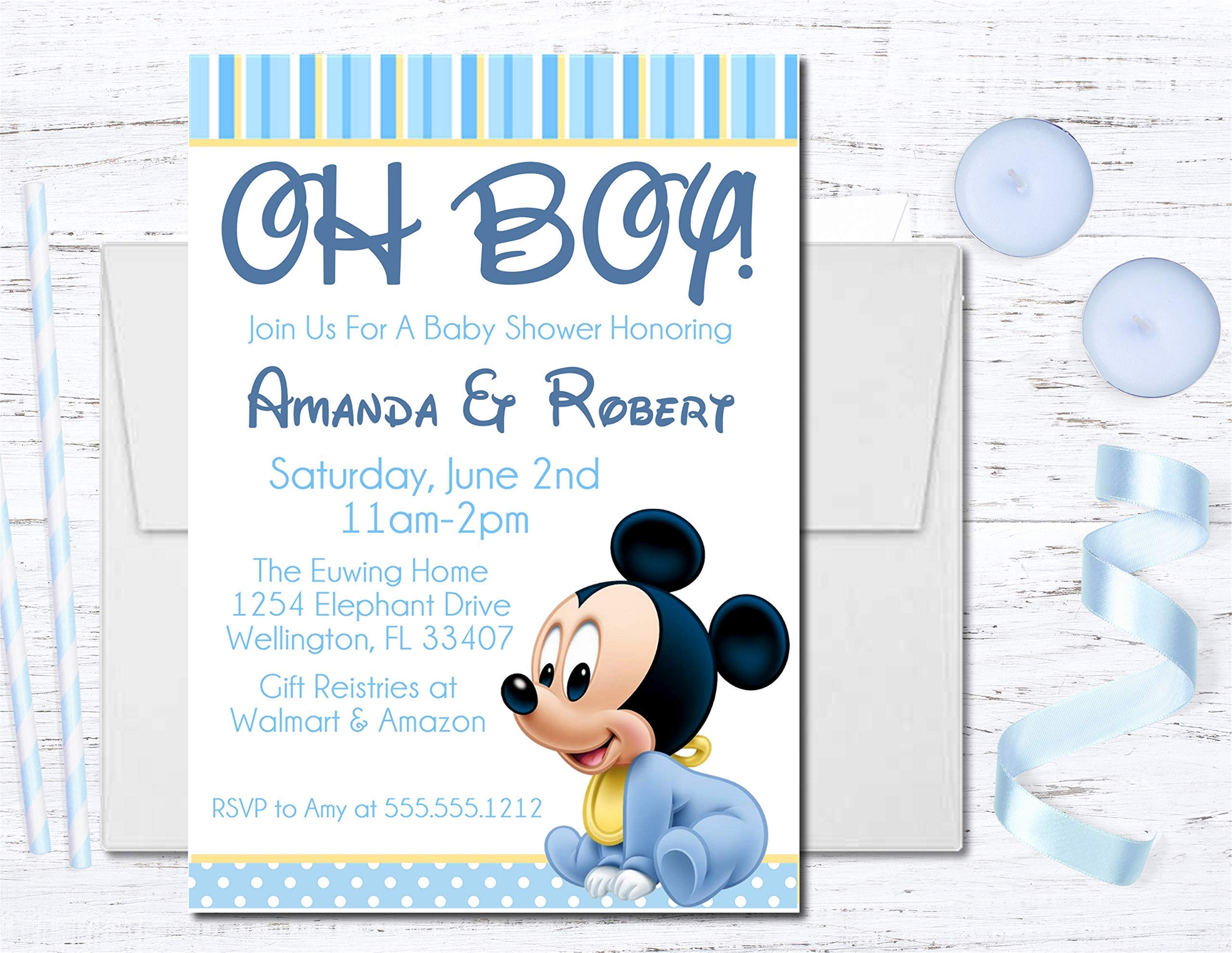 ALMACENESADAN Lot De 6 Invitations Disney Princesses Avec