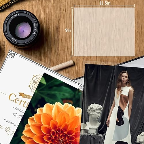 Miniatura 8 de Bolsas de laminación térmica de 9 x 11.5 pulgadas, capacidad para hojas de 8.5 x 11 pulgadas, paquete de 200 películas laminadas calientes de 5 mil,