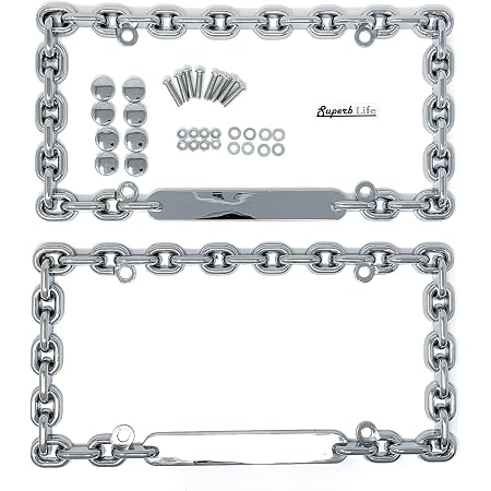 CLA Chain Link Star Metal License Plate 