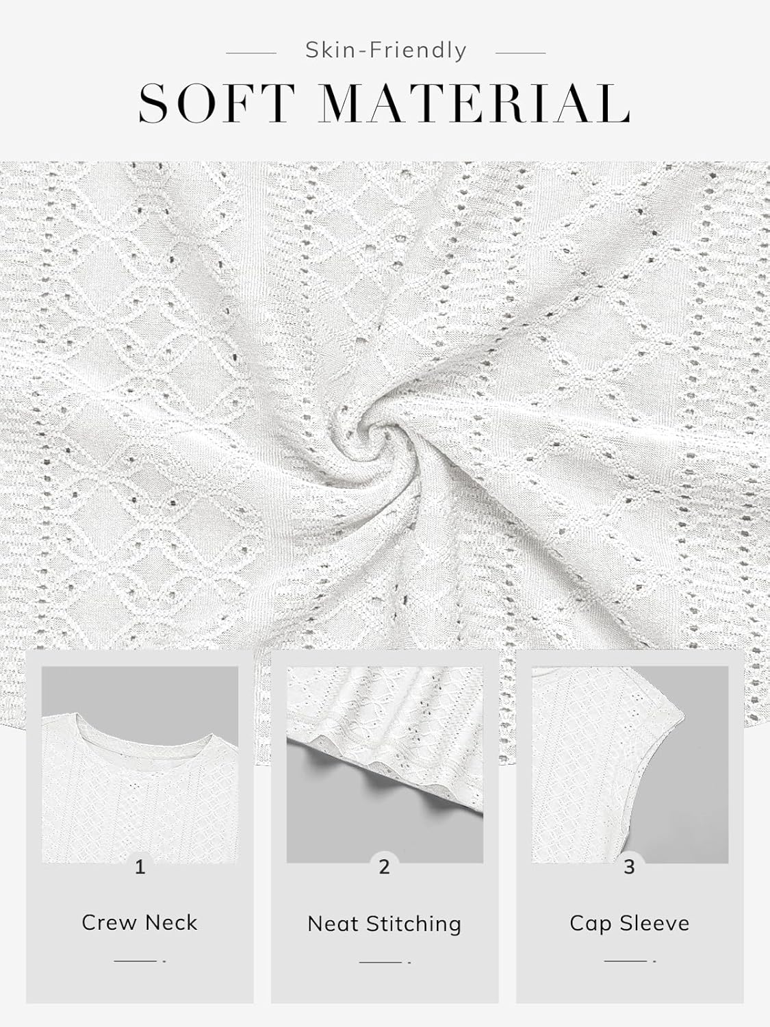 ATHMILE Tops for Women Trendy Short Sleeve Shirts Dressy Casual Cap Blouses with Curved Hem Summer Clothing - Image 6