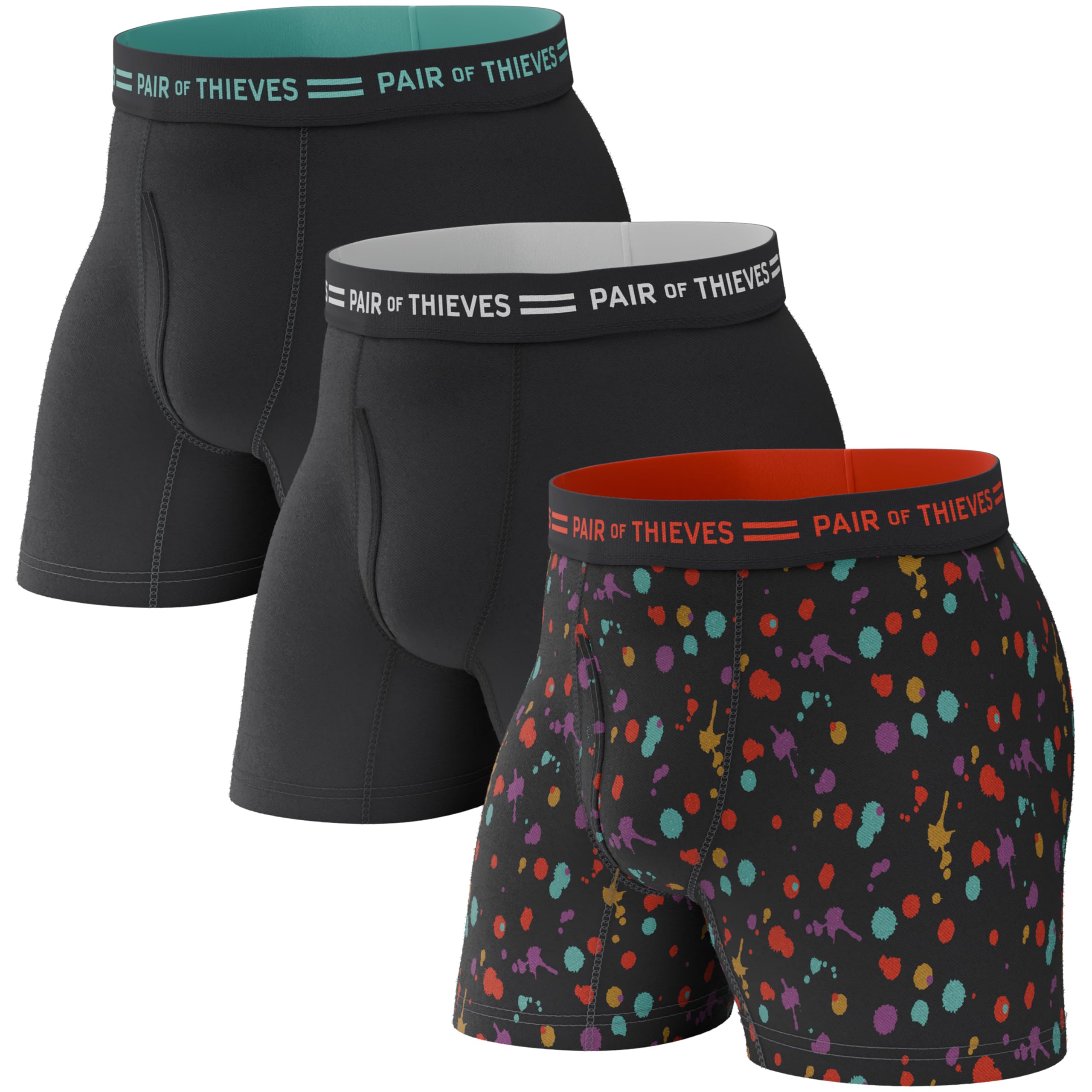 EDK Performance Boxer Briefs for Men, 3-Pack Ultra Soft, Breathable, 4-Way Stretch & No-Chafe Seams