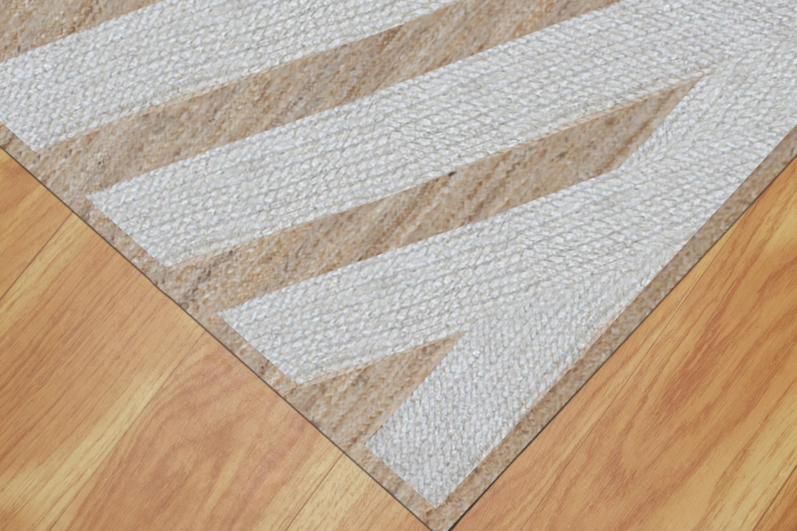 Naturalny dywan z juty w stylu boho, dekoracyjny dywan do salonu, biały, beżowy, kilim, dywan dekoracyjny z juty, dekoracja domu, wewnątrz, na zewnątrz, duży dywanik, patio, dywan podłogowy, 15 x 25
