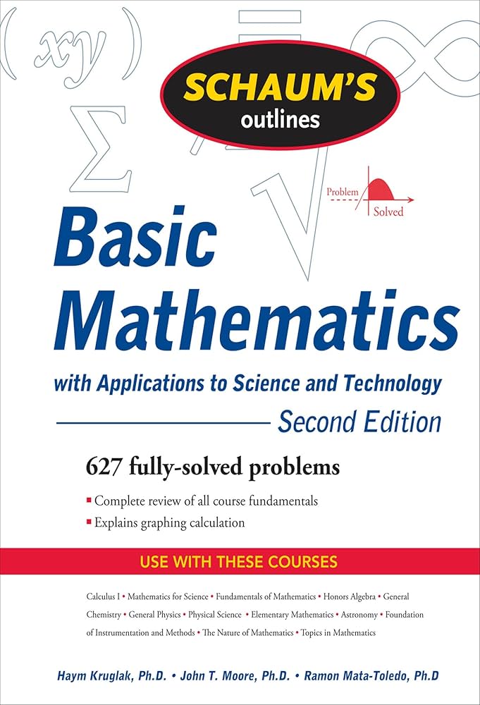 Schaum’s outlines Amazon | Schaum's Outline of Basic Mathematics with Applications
