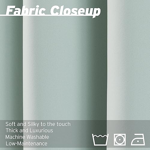 Miniatura 4 de Best Home Fashion - Cortinas opacas modernas de calidad premium, con sólido aislamiento térmico para ventanas, cortinas blackout para dormitorio,