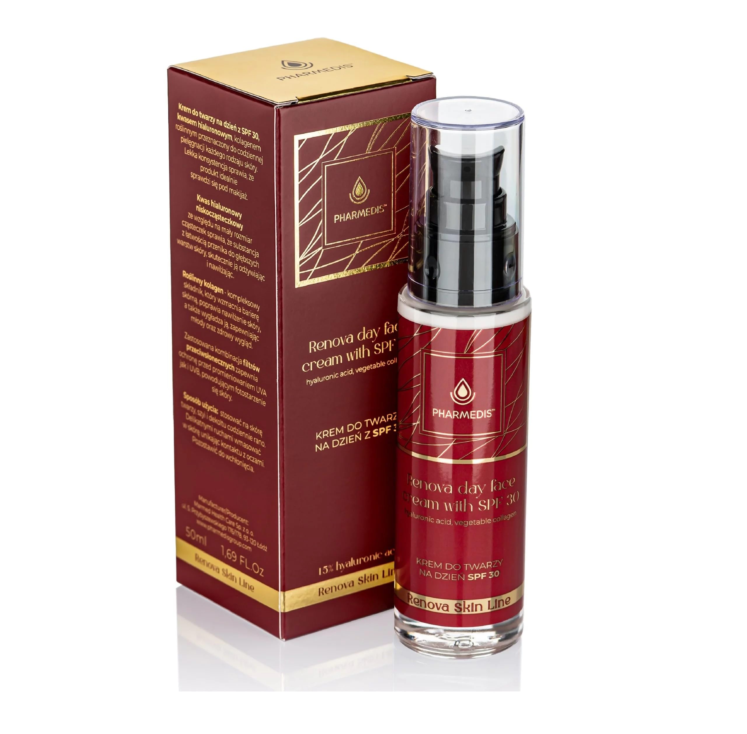 RENOVA - Gesichtscreme Tagescreme mit 30 LSF - Feuchtigkeitscreme Damen - Tagespflege Sonnencreme Trockene Haut - Frauen Fautpflege - Face Moisturizer for Women - Daily Facial SPF 30 50 ml