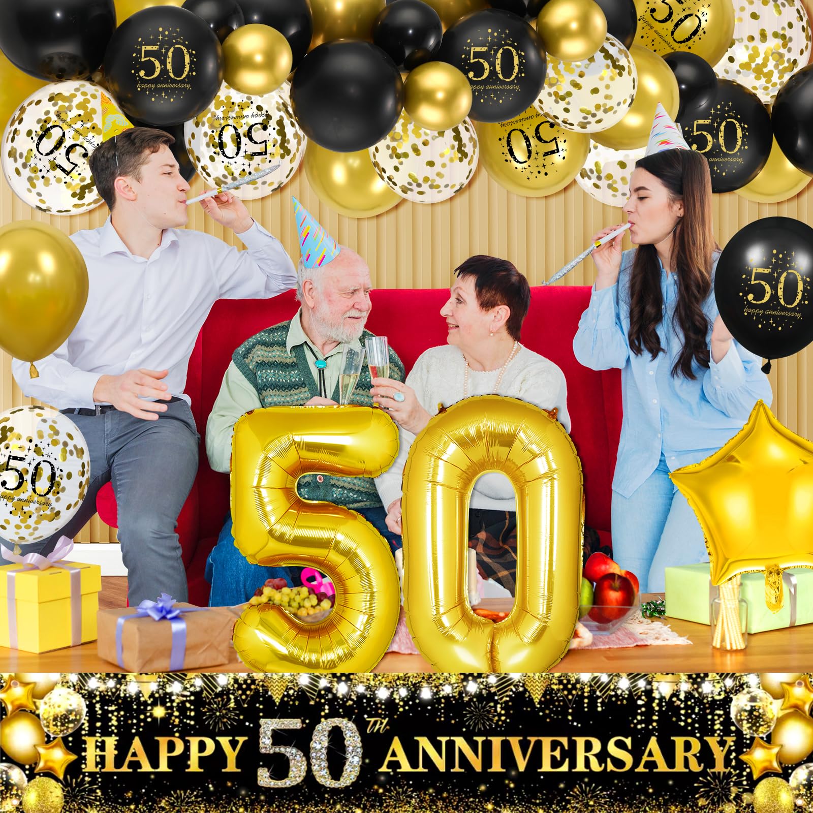 Ballon Happy 3 Rd Birthday Holographique - Garçon Bleu - 45 Cm