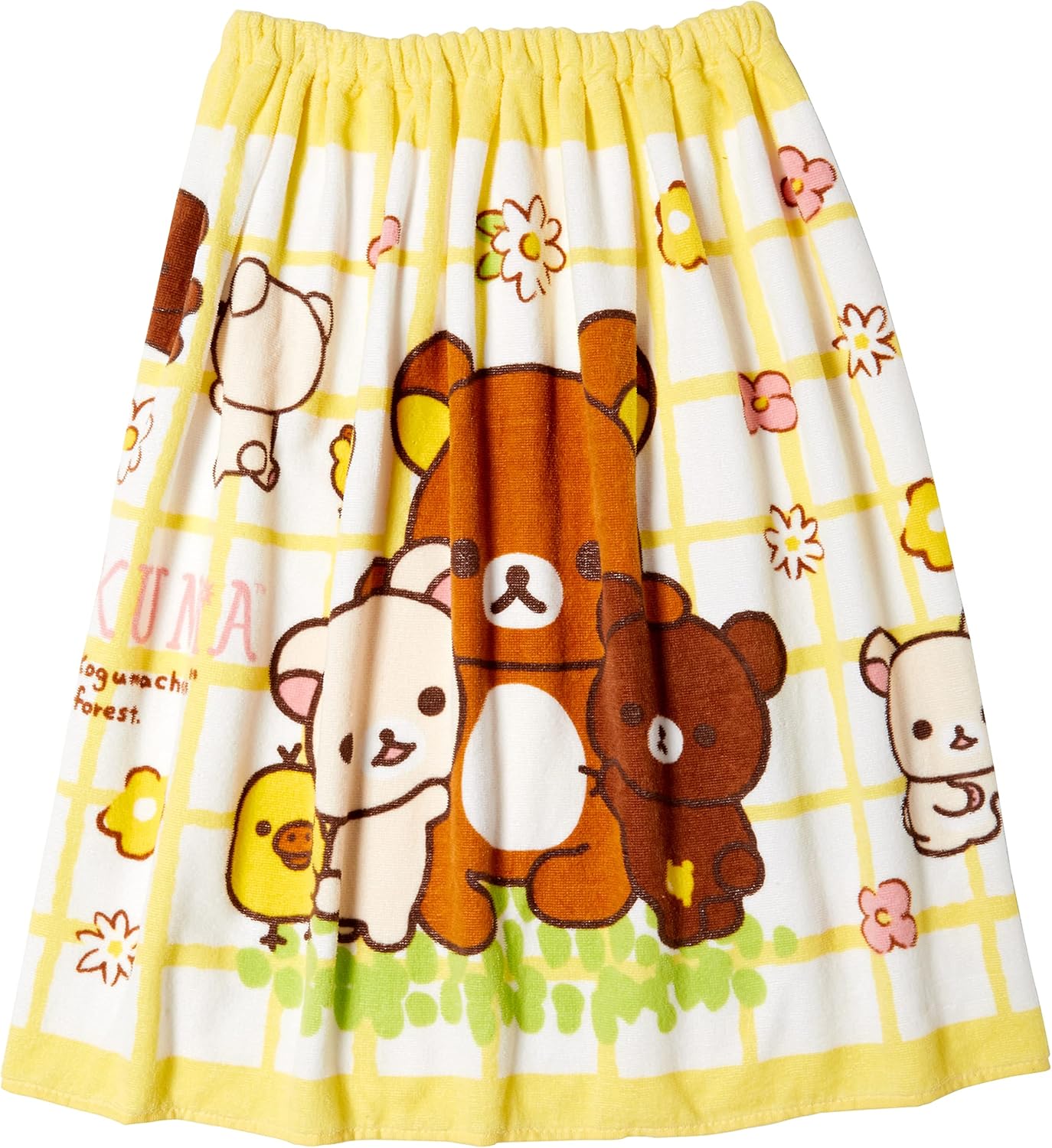 丸眞 リラックマ 60cm丈 巻きタオル ラップタオル リラックマとお友達 綿100% 60×120cm 女の子 6445001300