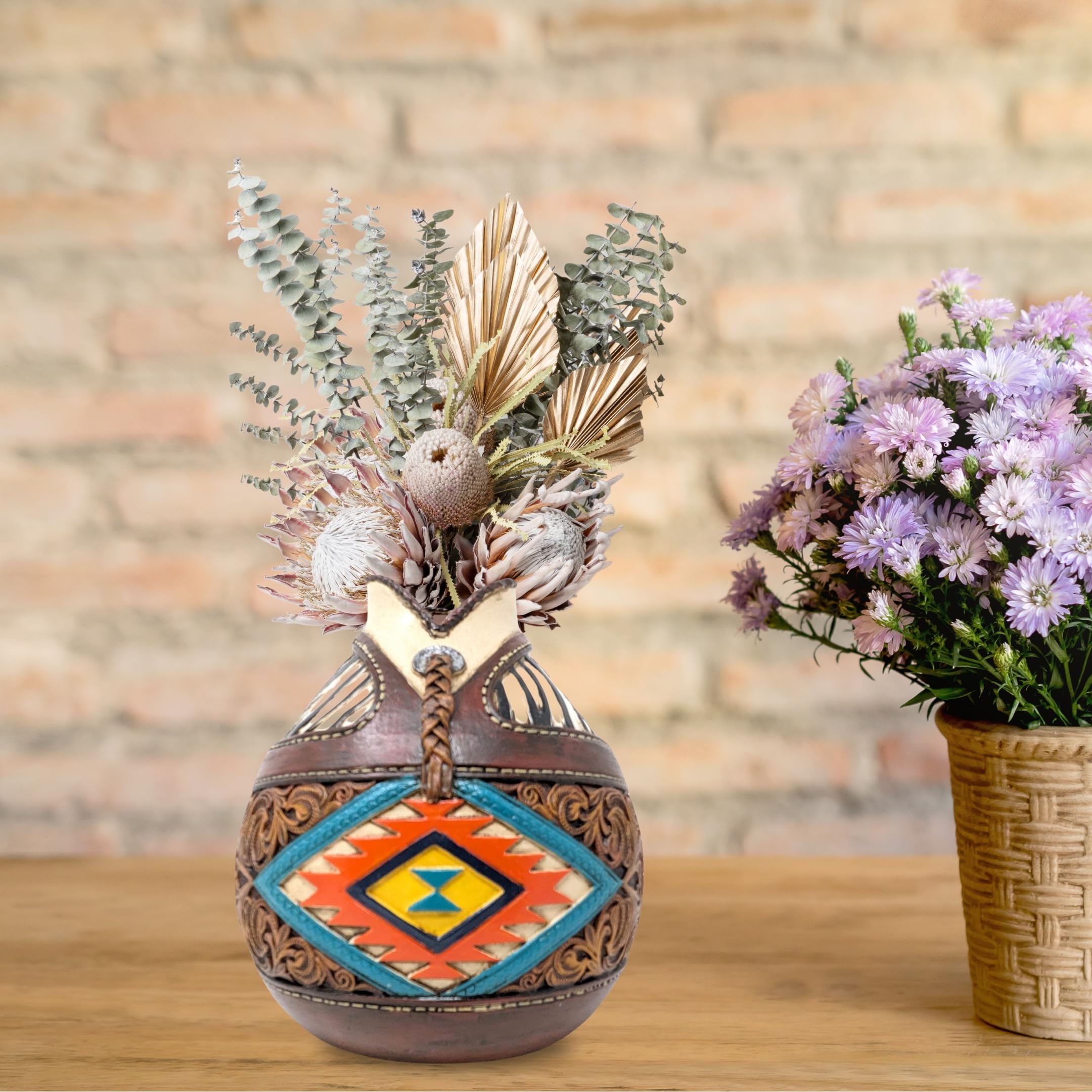 Amazon.com: Southwestern Decorative Vase – Aztec Navajo-Inspired