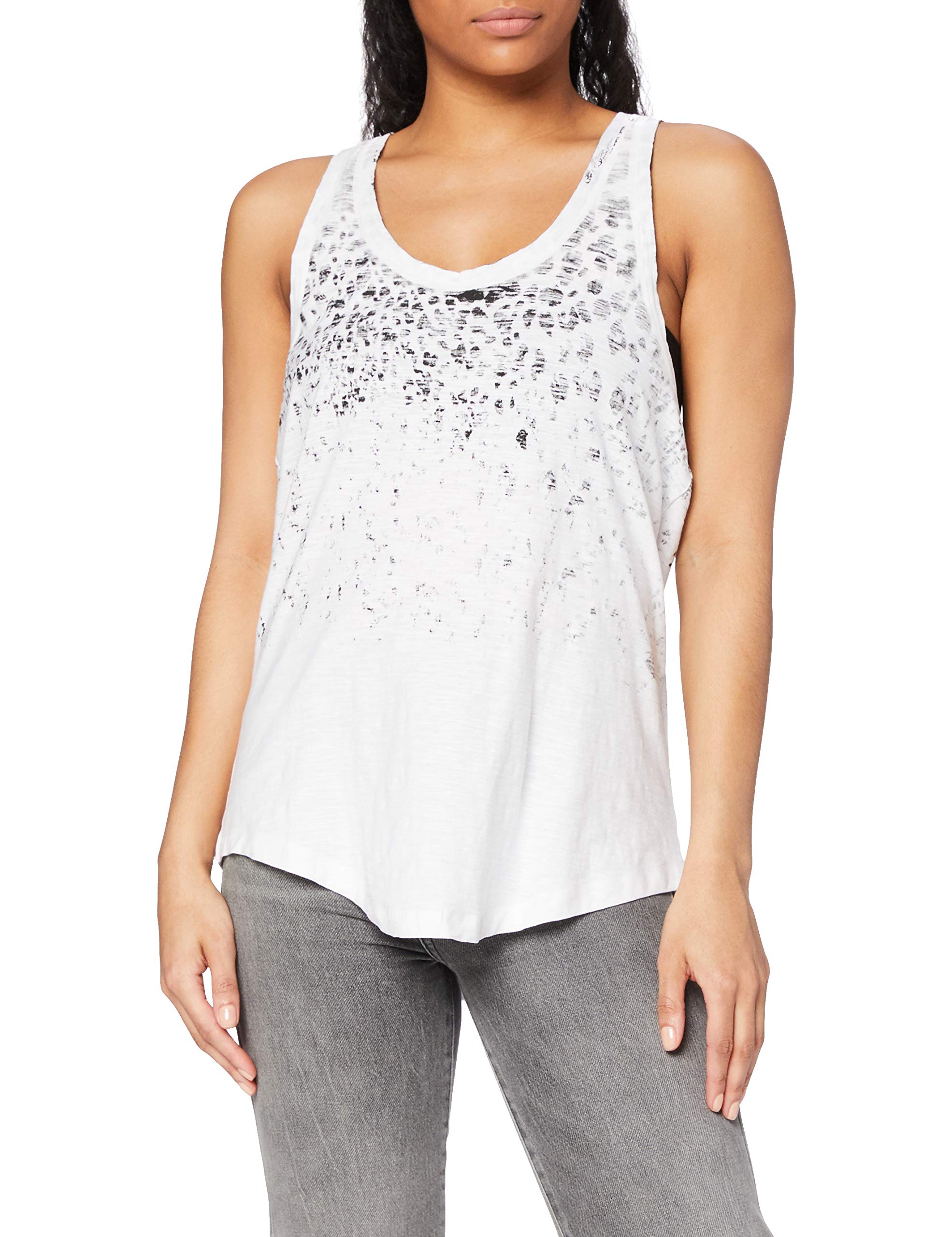 Urban Classics Long Leo Print Loose Camiseta Deportiva sin Mangas para Mujer