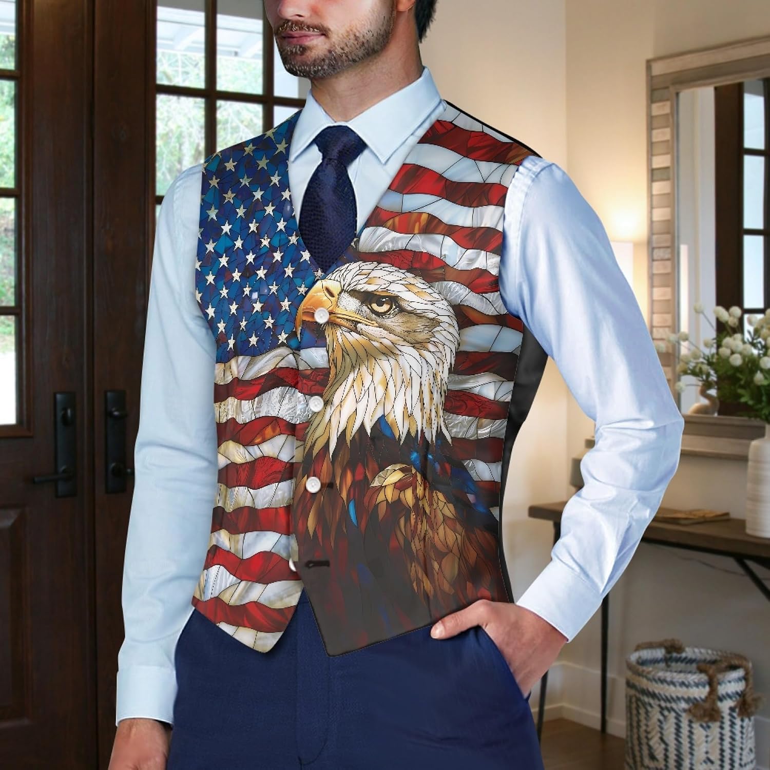 TOADDITDO Men's Suit Vest Slim Fit V Neck Business Suit Vests Causal Formal Wedding Party Banquet Dress Waistcoat Tuxedo Vest