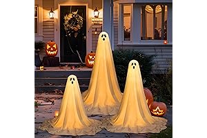 3 Packs Halloween Decorations Outdoor Extra Large Stand Ghost Halloween Decor