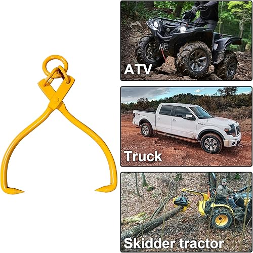 Miniatura 5 de BotaBay Pinzas de elevación de troncos mejoradas, pinzas de elevación de troncos de madera de 16 pulgadas, pinza de madera resistente para levantar