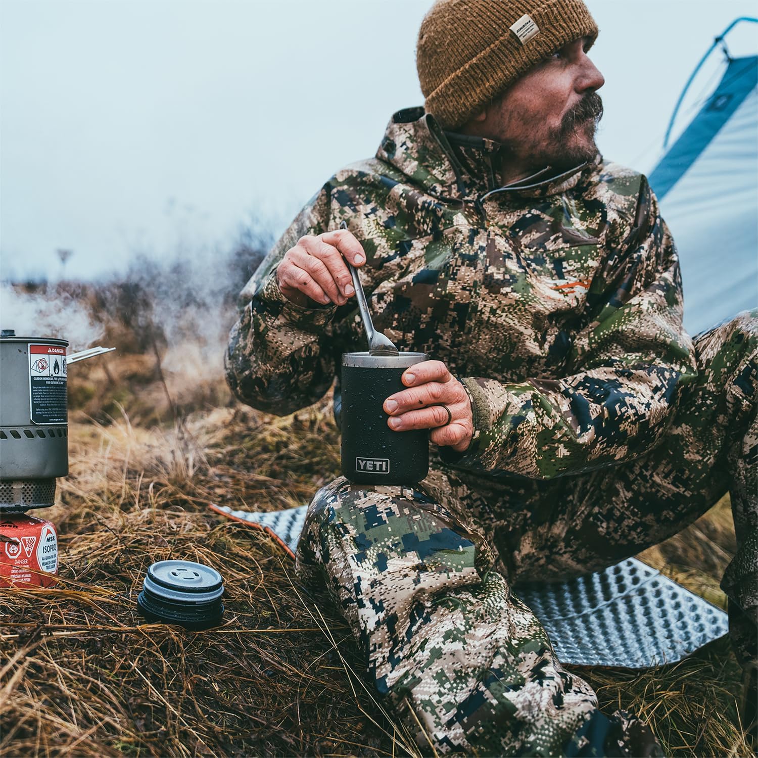 YETI Rambler 16 oz Food Jar, Vacuum Insulated, Stainless Steel, With Airtight Lid, Navy - Image 4