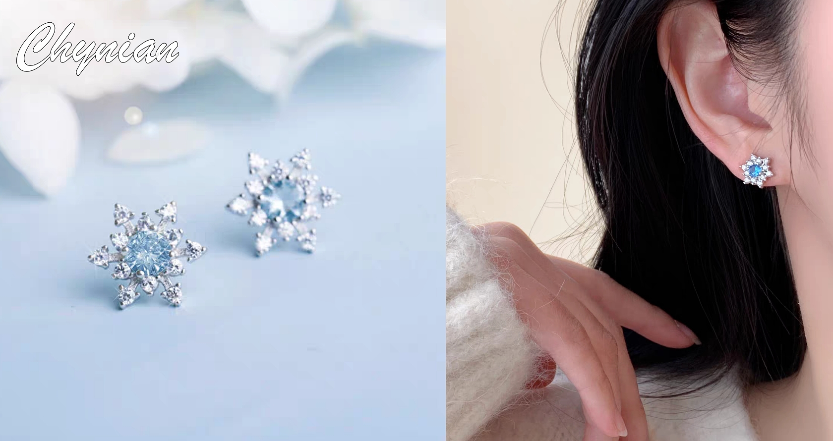 Amazon.co.jp: Candy girls ピアス 雪の結晶 レディース人気 シンプル