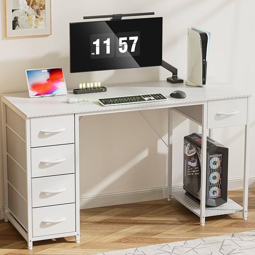 パソコンデスク 引き出し付き 机 pcデスク 幅106cm ゲーミングデスク 楽天市場】ODK パソコンデスク 引き出し付き ゲーミングデスク