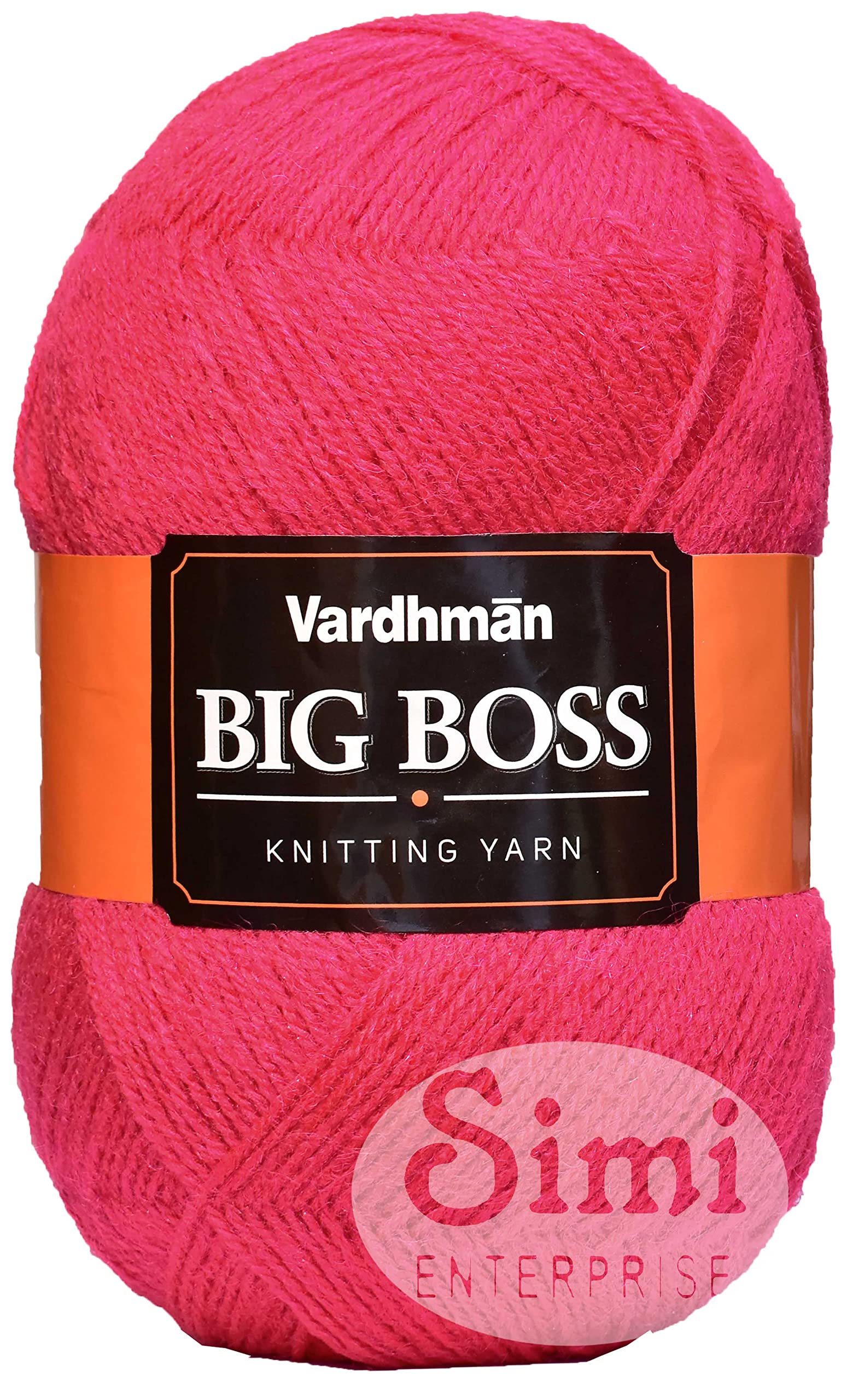 SIMI ENTERPRISEBig Ball Magenta (200 gm) Wool Ball Hand Knitting Wool/Art Craft Soft Fingering Crochet Hook Yarn, Needle Knitting Yarn Thread dyeG G HKA