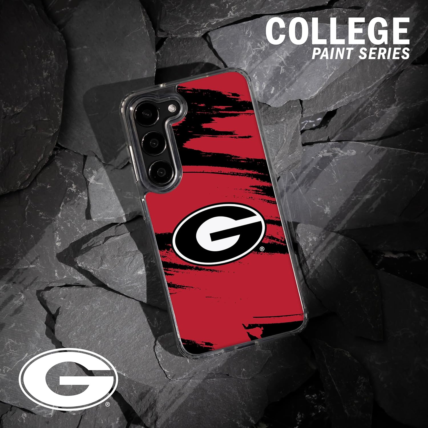 Affinity Bands Georgia Bulldogs HD Phone Case Compatible with MagSafe Samsung Galaxy S25 (Paint)