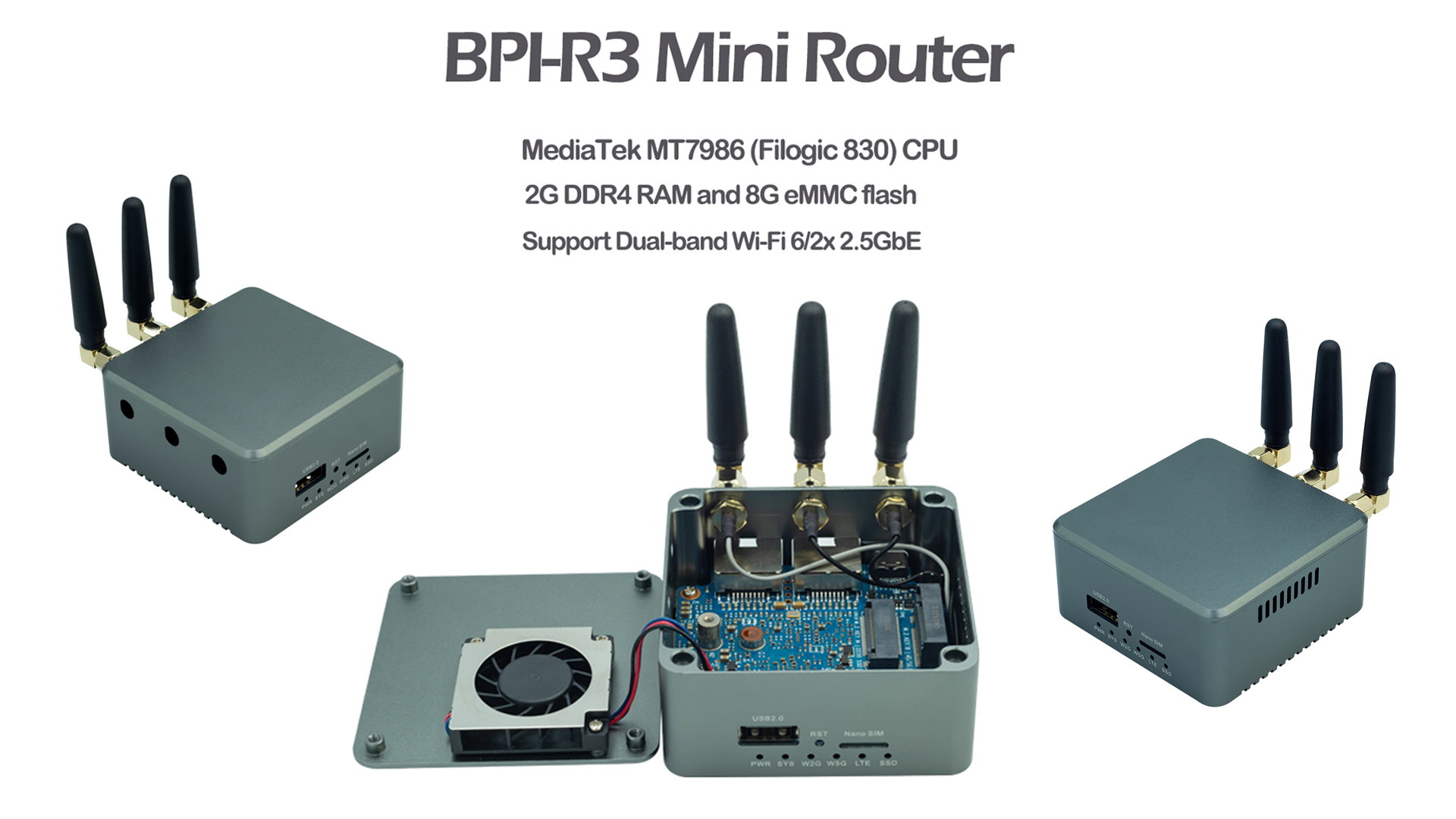 Banana Pi BPI-R3 Mini Wi-Fi6 2.5Gbルーター Amazon.com: Banana Pi BPI-R3 Mini Wi-Fi 6 Open Source OpenWRT