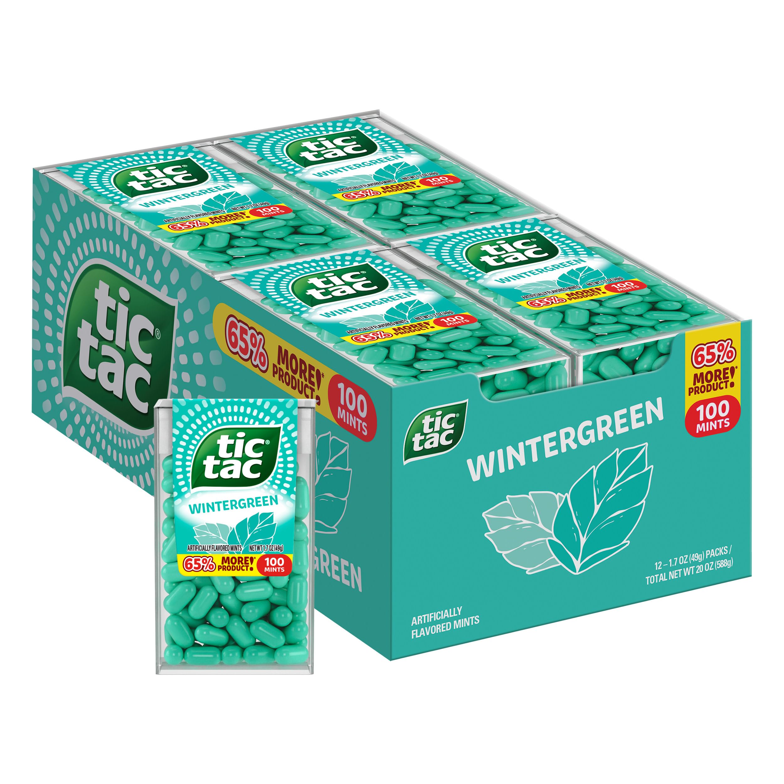 【新品未使用・未開封】TAKIMAKI ORGANIC ミントグリーン Amazon.com: Tic Tac Wintergreen, On-the-Go Breath Mints, Pocket