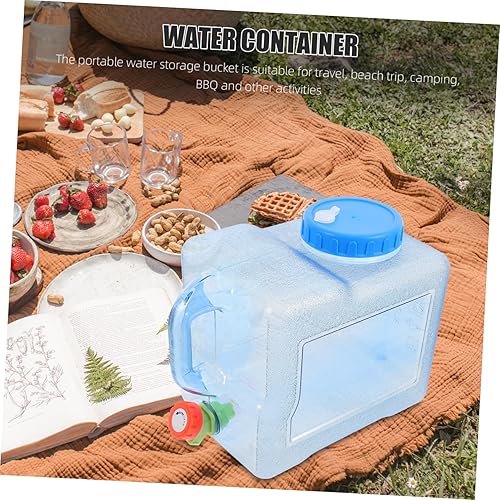 Miniatura 4 de Gatuida Contenedor de agua multiusos para acampar, tanque de agua portátil, jarra al aire libre de gran capacidad para viajes