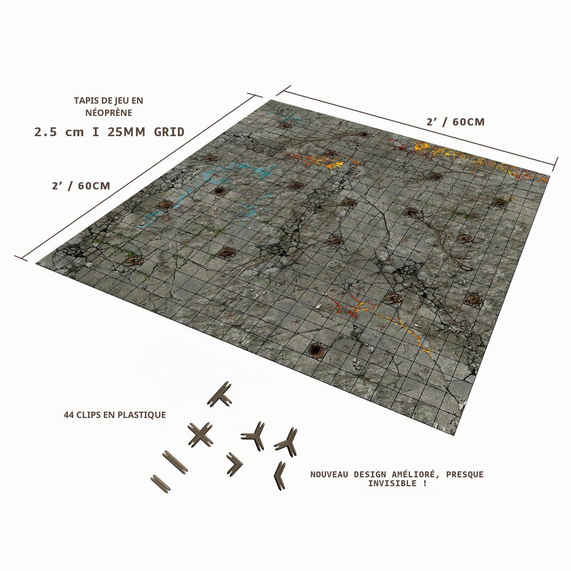 Battle Systems Maladum Dungeons of Enveron - Jeu de société fantastique pour 1 joueur à partir de 14 ans - Kit de démarrage avec terrain immersif solo, coopératif et jeu adversaire