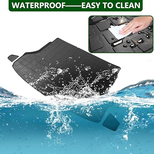 Miniatura 5 de Tapete de carga compatible con Subaru Forester 2019-2024, tapete de carga TPE de repuesto para accesorios Subaru Forester 2019-2024 (alfombrilla de