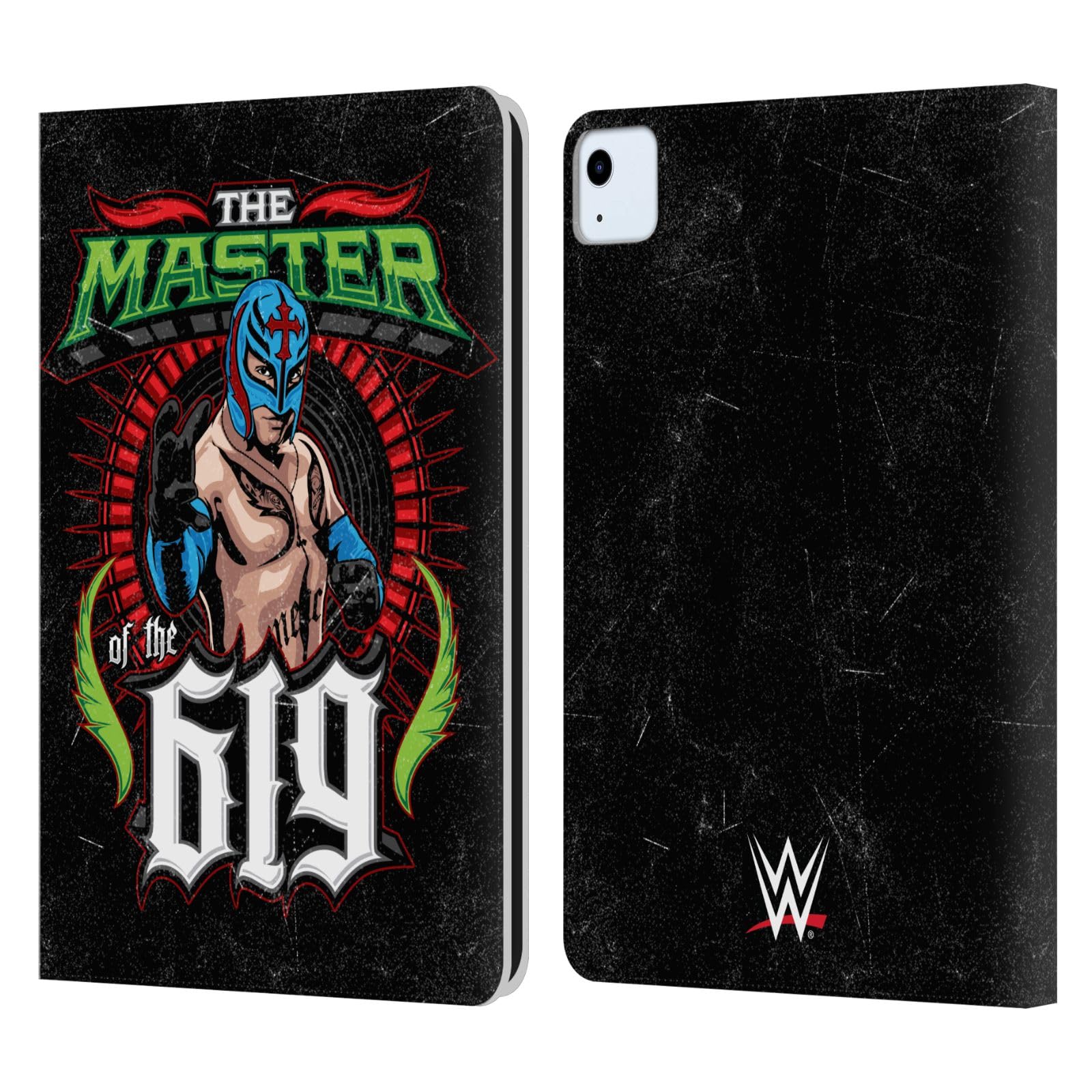 Head Case Designs Officially Licensed WWE The Master of 619 Rey Mysterio Leather Book Wallet Case Cover Compatible with Apple iPad Air 2020/2022