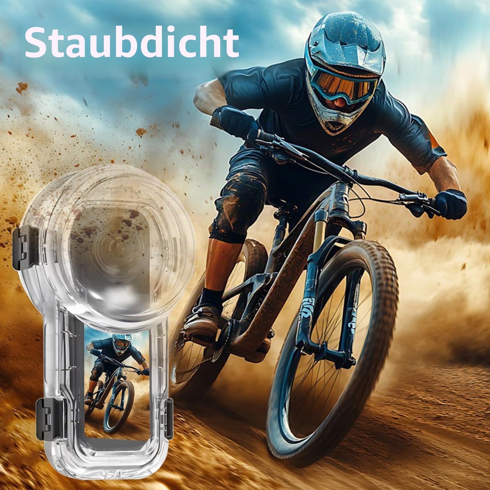 PULUZ – Wasserdichtes Tauchgehäuse 60 m/197 ft für Insta360 X5, Schnellwechsel-Gehäuse für Unterwasserfotografie & Action-Kamera-Schutz