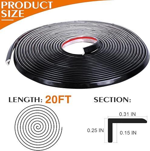 Miniatura 2 de Azulejos en forma de L de 20 pies para despegar y pegar, moldura de vinilo para bordes exteriores para baño, azulejos en muro, ducha, bordes de