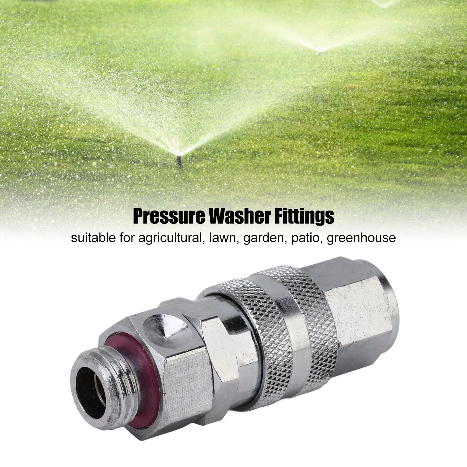 Raccord Rapide Laiton 3/8 Pour Nettoyeur Haute Pression - Mâle G3/8 - Connexion Tuyau D'Eau 14,8 Mm