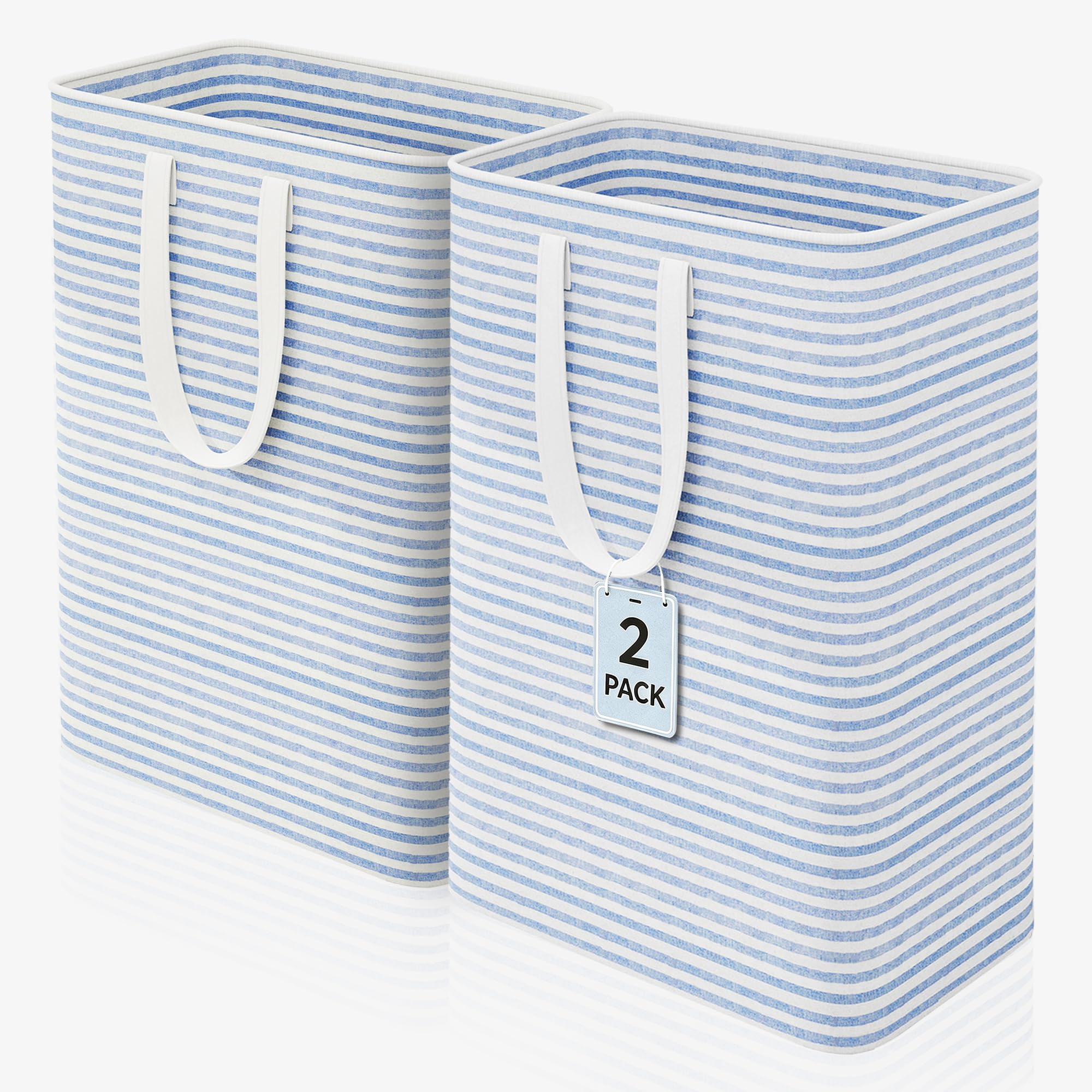Caroeas Slim Collapsible Laundry Basket, Baby Washing Basket(2 Pack)