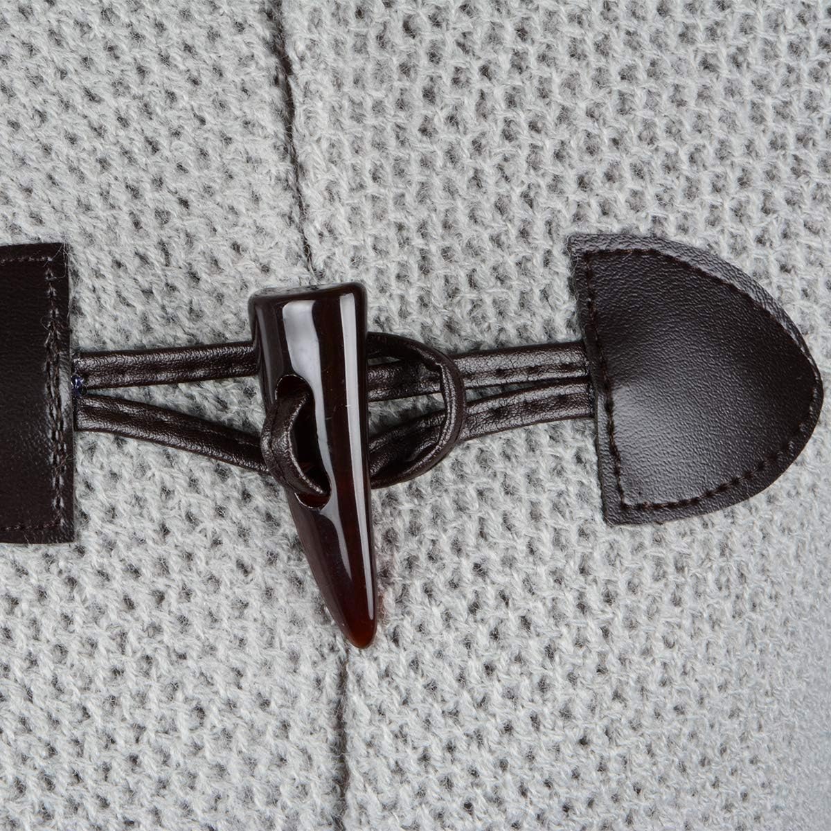 Women's Loose Cloak Poncho With Stylish Trumpet Button,Pullover Wrap - Image 6