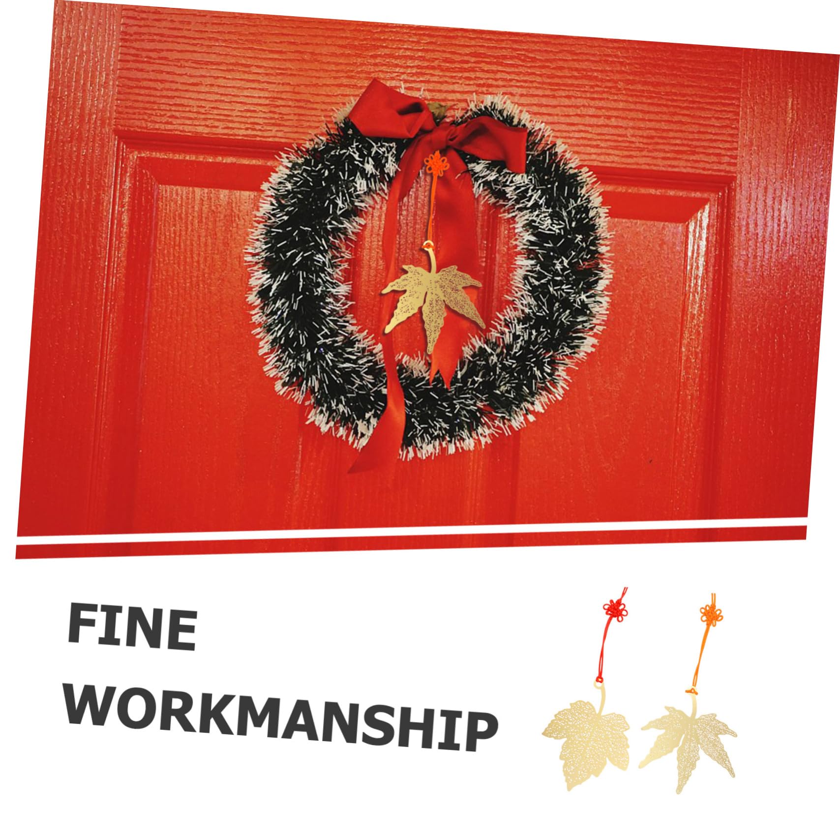 Ciieeo 14pezzi Decorazione Sospesa in Foglie Ornamento per Albero di Natale Ciondolo per Festival Articoli per Decorazioni per Feste Leggero e Sicuro Facile da Appendere