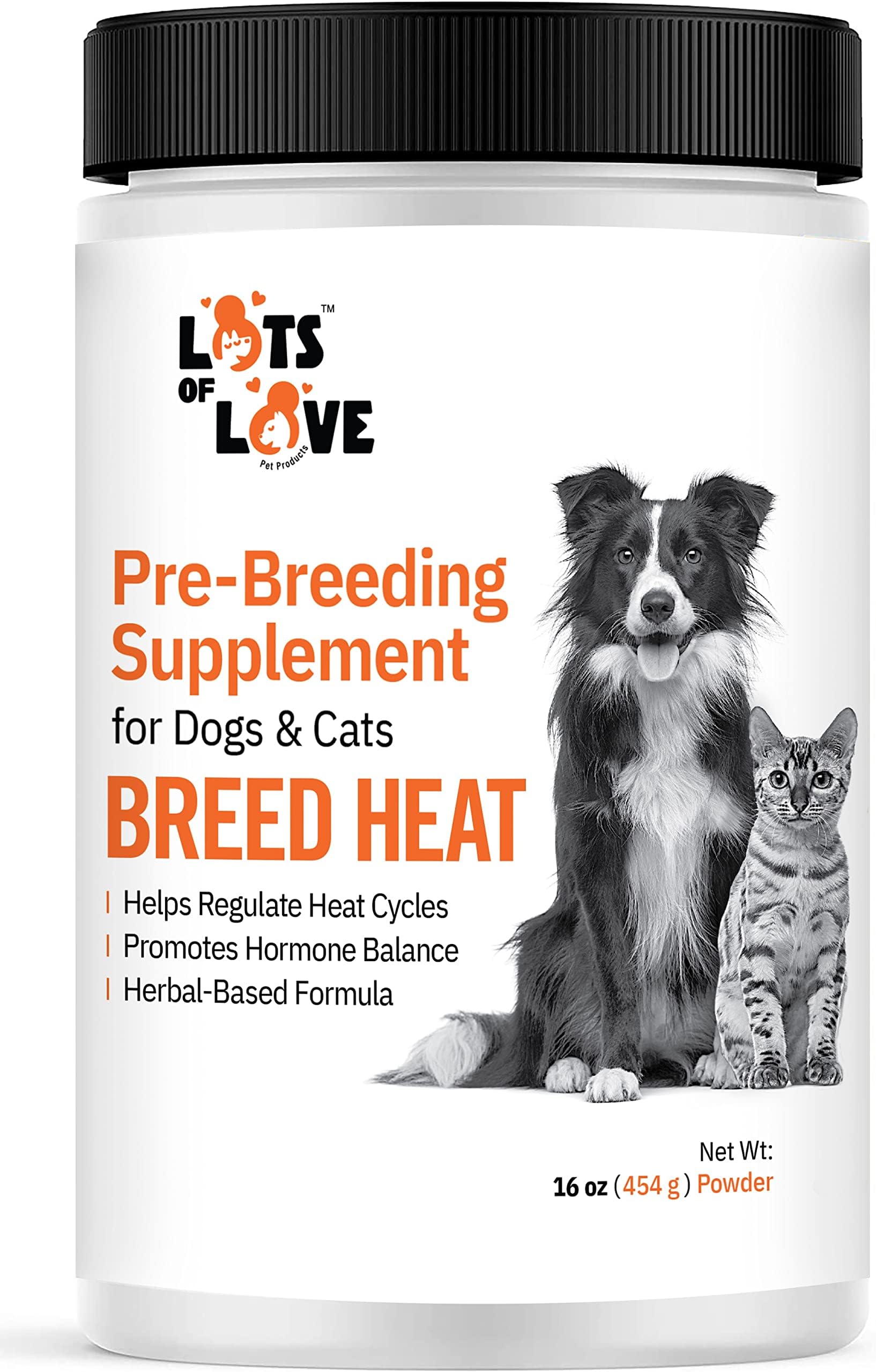 Breed Heat - Breeding & Reproductive Supplement for Dogs & Cats (Formerly Thomas Labs, Same Product) - 16 oz Powder