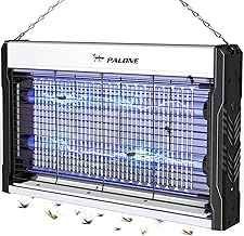 PALONE Lampada Antizanzare, 3200V USB Zanzariera Elettrica, 2 UV LED Lampada Zanzare Protezione al Tatto con Catena und Vassoio per l'uso in interni e nel patio