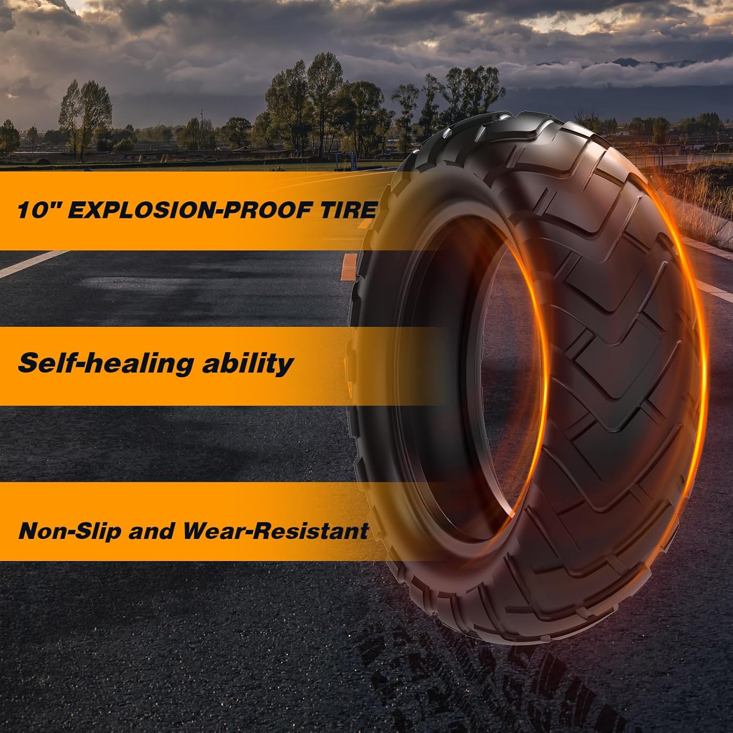 RCB D7 Electric Scooter 10 inch explosion-proof tire