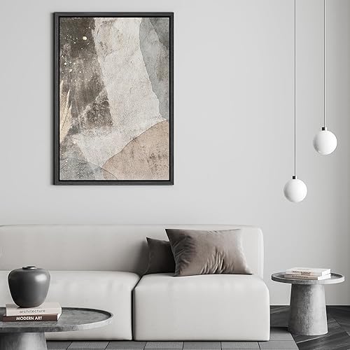 Miniatura 3 de SIGNFORD Lienzo enmarcado para pared, tormenta, nube, montaña, lago, paisaje, naturaleza, desierto, ilustraciones de arte digital, arte moderno,