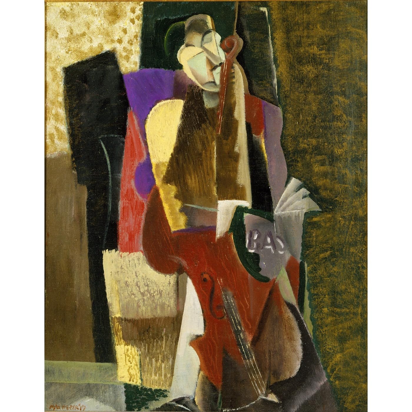 Impression giclée Le violoncelliste Max Weber grand format