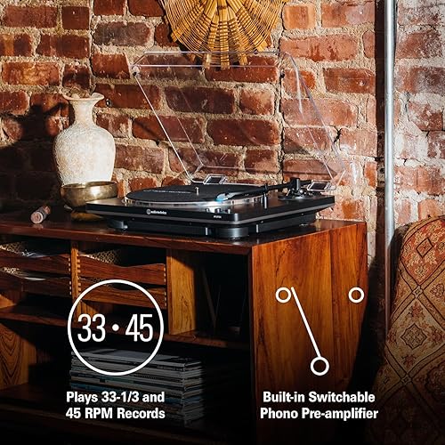 Miniatura 6 de Audio-Technica AT-LP70X Tocadiscos automáticos (negrogris)