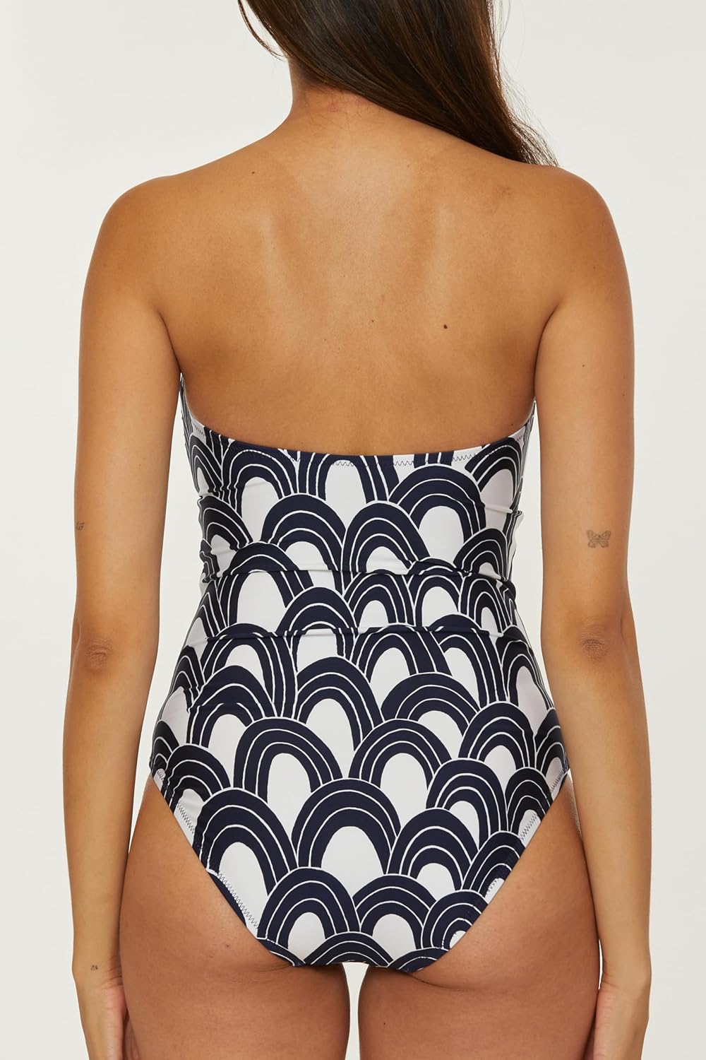 Trina Turk Women's Arches Lace Up One Piece Swimsuit, Adjustable, Bathing Suits for Women