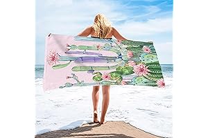 Summer Cactus Beach Towel