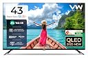 VW 108 cm (43 inches) Nano Sync Series 4K Ultra HD Smart JioTele OS QLED TV VW43JQ1 (Black) gallery image