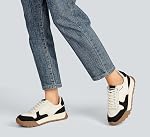 LUCKY STEP Femmes plate-forme Toile Sneaker Casual Dentelle-up Stylish Tennis Running Retro Classic Trainers Marcher Mode Sneakers