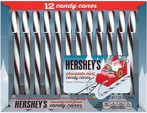 Hershey's Bastones de caramelo - Chocolate Menta - 12 unidades