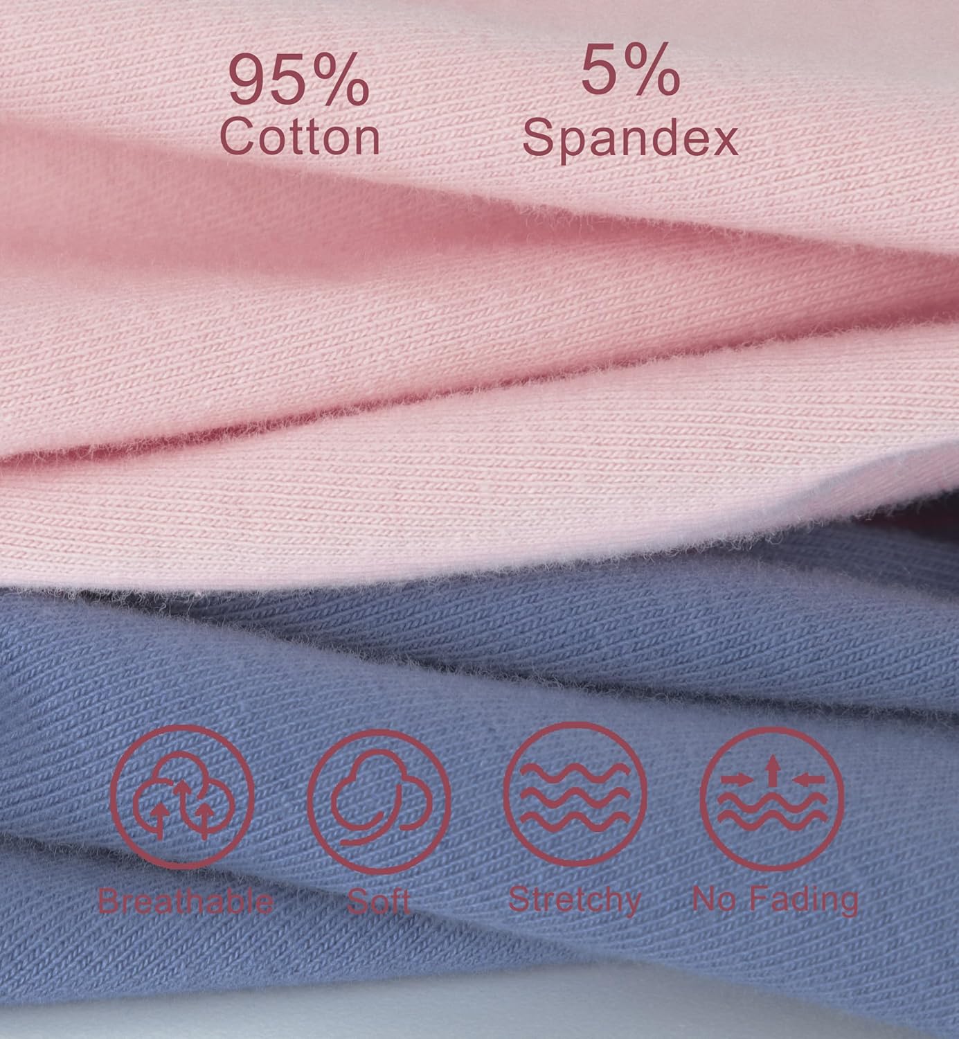 Women's Underwear Cotton Mid Rise Hipsters Full Coverage Panties Breathable Ladies Underwear 6 Pack - Image 6