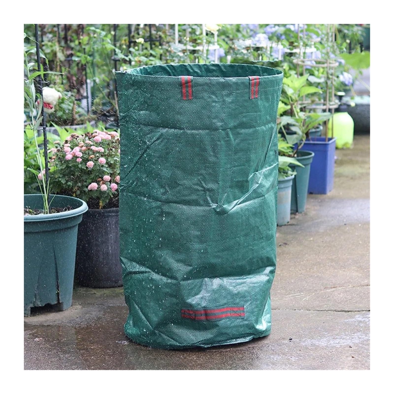 Bolsa Jardin Bolsa de residuos de jardín de 500L/300L/120L, bolsa de almacenamiento plegable duradera y reutilizable para hojas de jardín, malezas y hierbas Sacos de Jardin(120L)