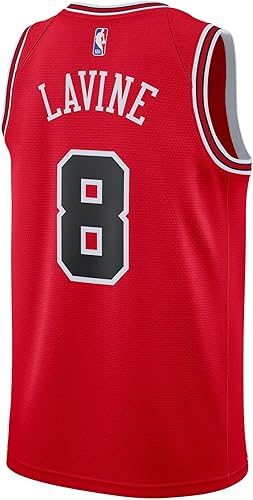 Miniatura 3 de Zach LaVine Chicago Bulls #8 Red Youth Road Swingman Jersey