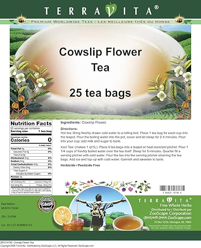 Miniatura 2 de Cowslip Flower Tea (25 bolsitas de té, ZIN 514746) - Paquete de 2