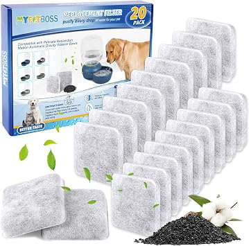 Dog Water Filter Replacement Compatible With Petmate Pet Bowl