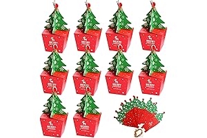 DERAYEE 3D Mini Christmas Treat Gift Boxes